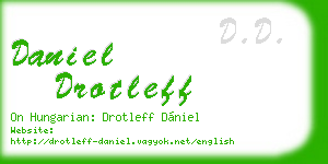daniel drotleff business card